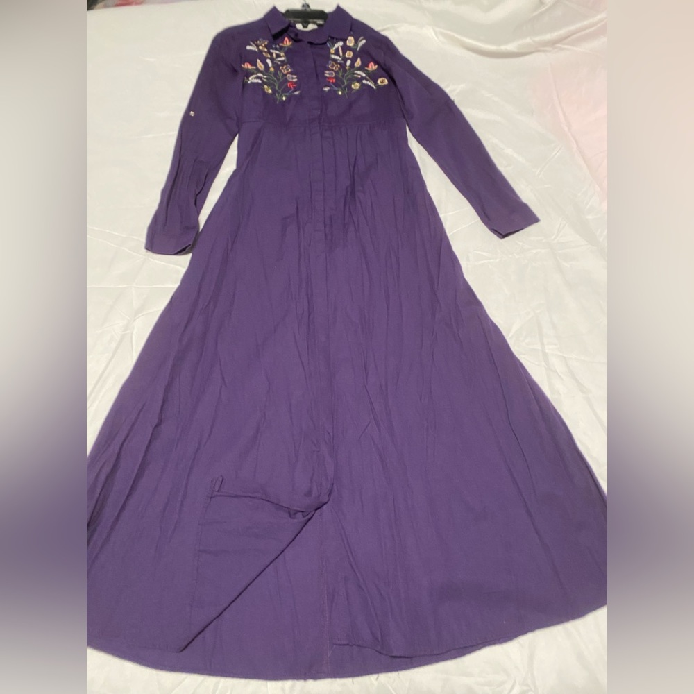 ABAYA PURPLE, Arabic wear HandMade